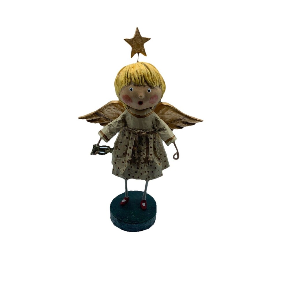 Lori Mitchell Angel Gabriella Christmas Series Nativity Folk Art Figurine 6.5"
